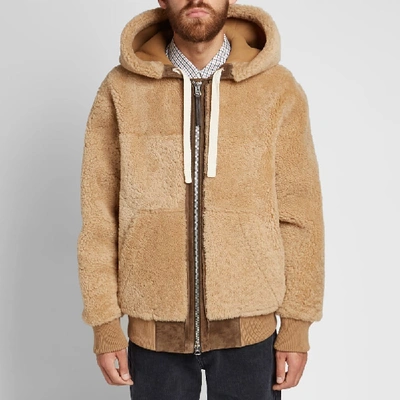 Shop Acne Studios Leander Shearling Jacket In Brown