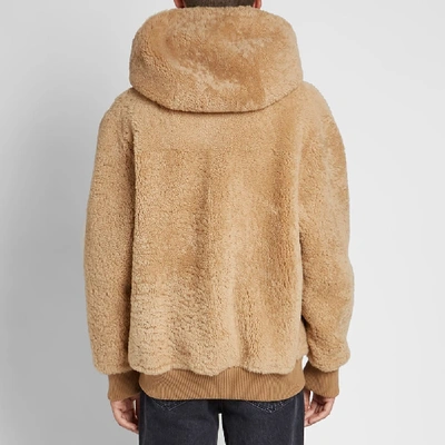 Shop Acne Studios Leander Shearling Jacket In Brown