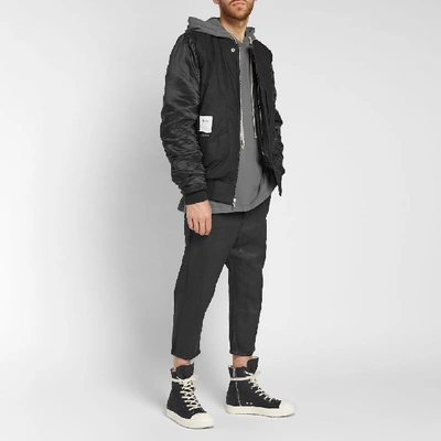 Shop End. X Rick Owens Drkshdw Cop Flight Jacket In Black