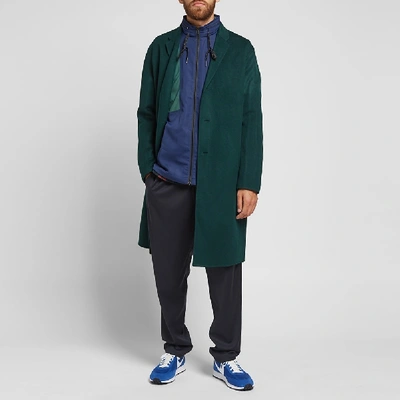 Shop Acne Studios Chad Cashmere Long Coat In Green