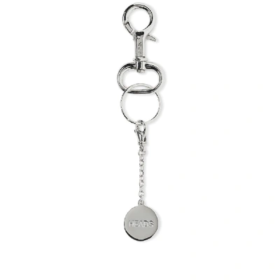 Shop Apc A.p.c. Heads & Tails Keyring In Silver
