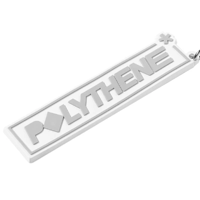 Shop Polythene Optics Rubber Keyring In Grey