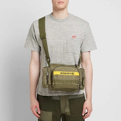 Shop Human Made Military Waist Bag In Green