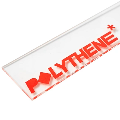 Shop Polythene Optics Clear Acrylic Keyring In Red