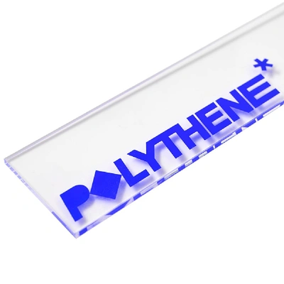 Shop Polythene Optics Clear Acrylic Keyring In Blue