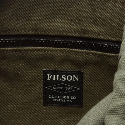 Shop Filson Rugged Twill Ranger Backpack In Green