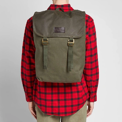 Shop Filson Rugged Twill Ranger Backpack In Green