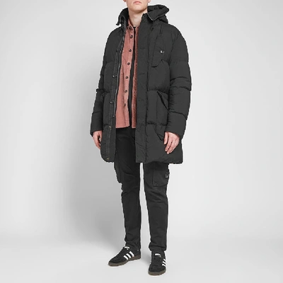 Shop Ten C Heavy Down Parka In Black