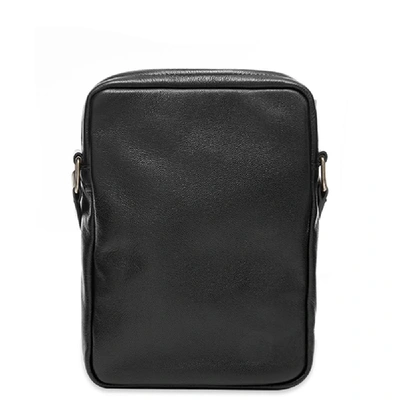 Shop Saint Laurent Leather Sacoche Shoulder Bag In Black