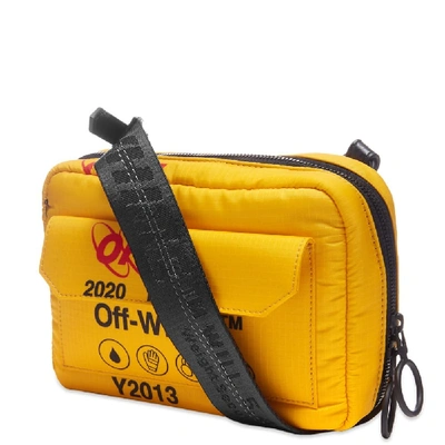 Shop Off-white Industrial Travel Crossbody Bag In Yellow