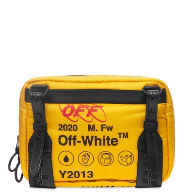 Shop Off-white Industrial Travel Crossbody Bag In Yellow