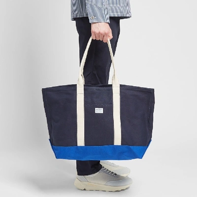 Shop Norse Projects Stefan Beach Bag In Blue