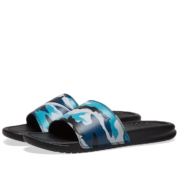 nike benassi camo