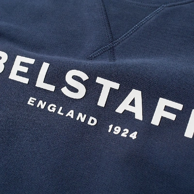 Shop Belstaff Printed Logo Sweat In Blue
