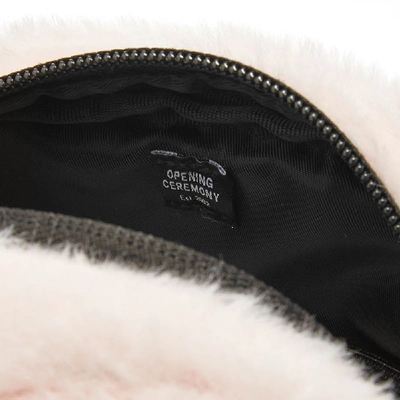 Shop Opening Ceremony Faux Fur Mini Cross-body Bag In Pink