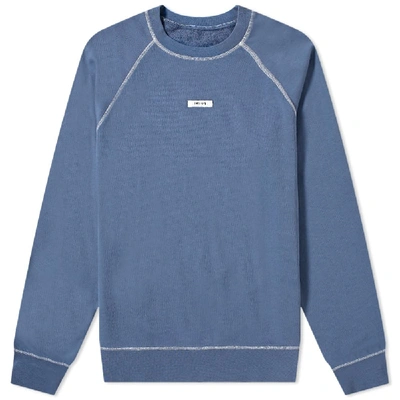 Shop Très Bien Escape Label Crew Sweat In Blue