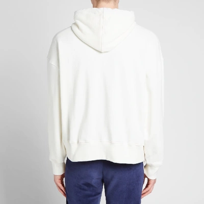 Shop Palm Angels Pin My Heart Popover Hoody In White