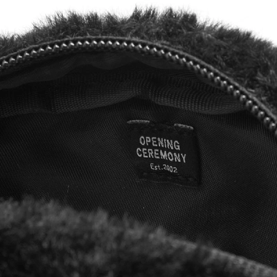 Shop Opening Ceremony Faux Fur Mini Cross-body Bag In Black