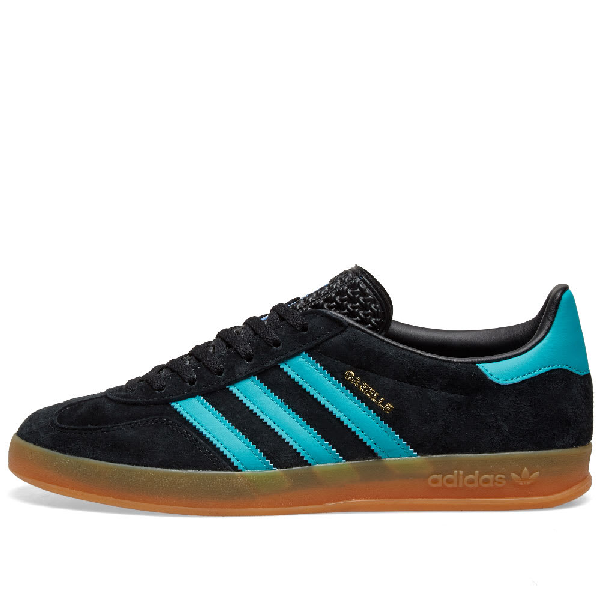 adidas gazelle indoor black aqua