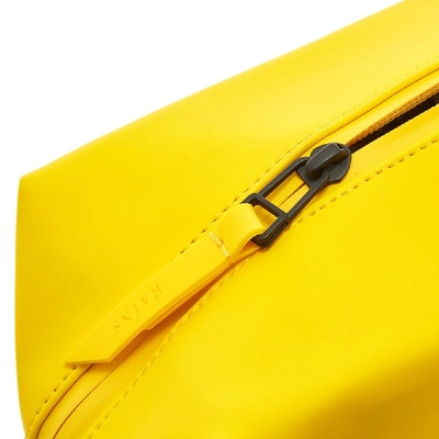 Shop Rains Small Wash Bag In Yellow