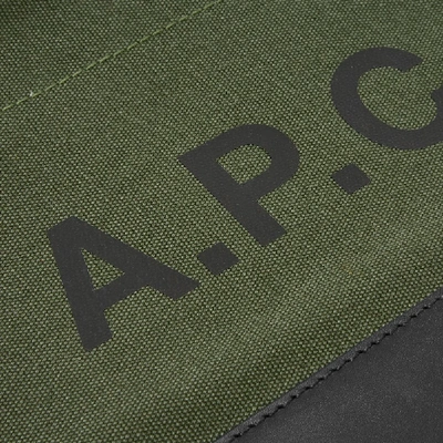 Shop Apc A.p.c. Axel Logo Pouch In Green