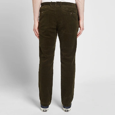 Shop Polo Ralph Lauren Flat Front Cord Pant In Green