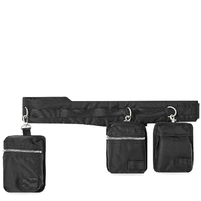 Shop Sacai X Porter-yoshida & Co. Belt Bag In Black