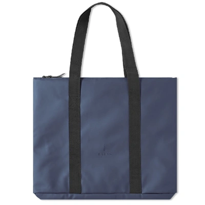 Shop Rains City Tote Bag In Blue