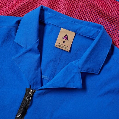 Shop Nike Acg Short Sleeve Shirts In Blue