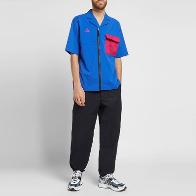 Shop Nike Acg Short Sleeve Shirts In Blue