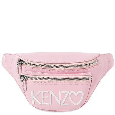 Shop Kenzo Logo Bumbag In Pink