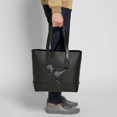 Shop Coach Rexy Gotham Tote Bag In Black