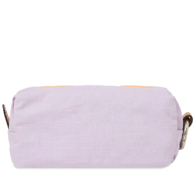 Shop Acne Studios Ripstop Mini Pouch In Purple