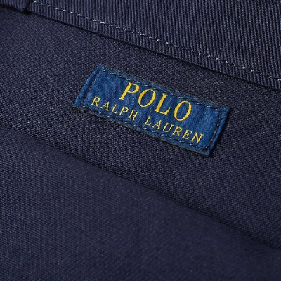 Shop Polo Ralph Lauren Logo Canvas Tote Bag In Blue