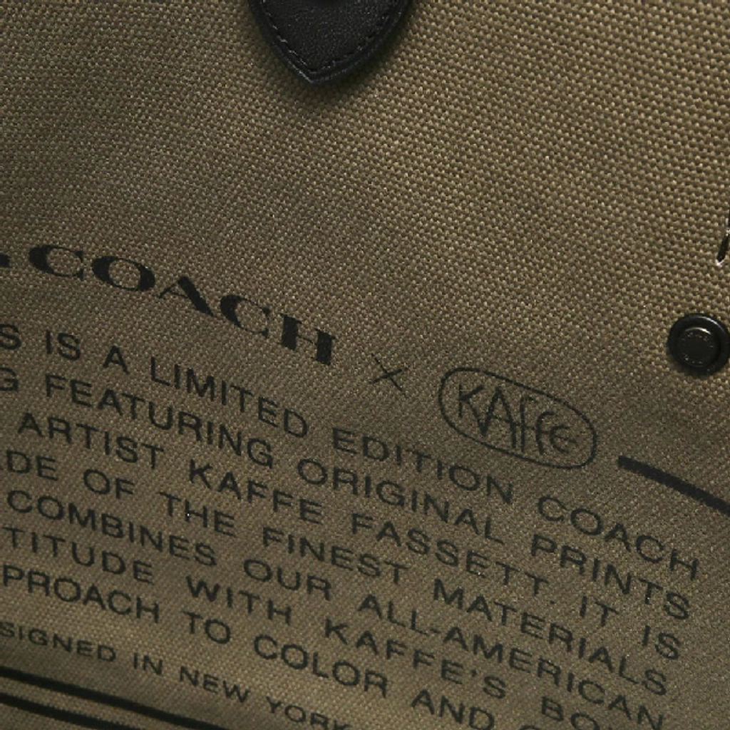 Coach Tote 42 with Wild Beast Print and Kaffe top Fassette Patch