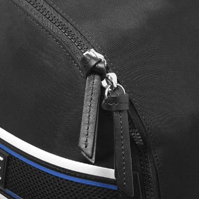 Shop Versace Bonded Logo Backpack In Black