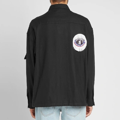 Shop Martine Rose Shock Cord Shirt In Black