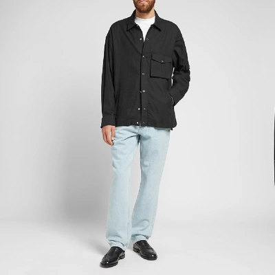 Shop Martine Rose Shock Cord Shirt In Black