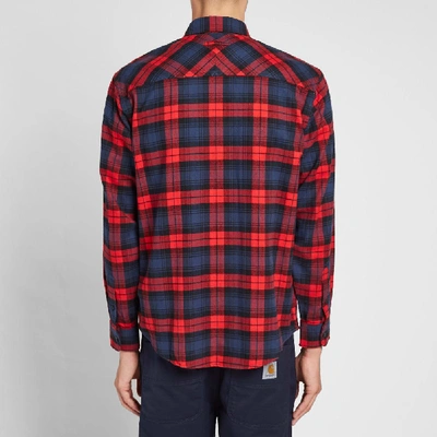 Shop Carhartt Wip Pelkey Shirt In Red