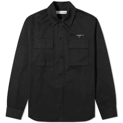 Shop Off-white Work Shirt In Black