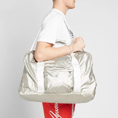 Shop Adidas Consortium X Oyster Bag In Silver
