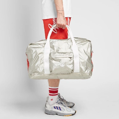 Shop Adidas Consortium X Oyster Bag In Silver