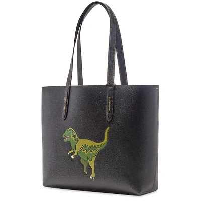 Shop Coach Leather Rexy Tote In Black