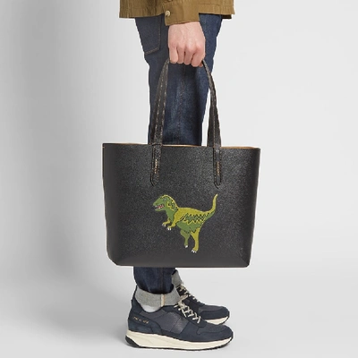 Shop Coach Leather Rexy Tote In Black