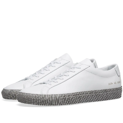 Shop Common Projects Achilles Low Moire Sole In White