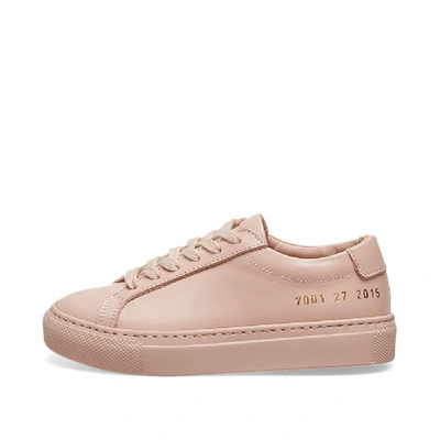 Shop Common Projects Original Achilles Low Kid In Pink