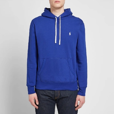 Shop Polo Ralph Lauren Classic Popover Hoody In Blue