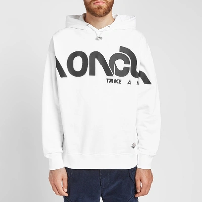 Shop Moncler Genius - 2 Moncler 1952 - Macro Logo Popover Hoody In White