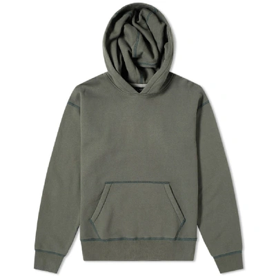 Shop Wings + Horns Fleece Hoody In Green