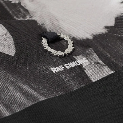 Shop Raf Simons Fred Perry X  Shoulder Print Polo In Black